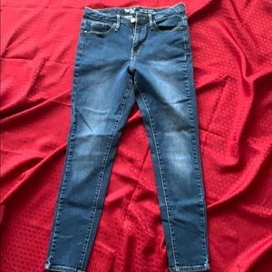 High rise skinny jeans